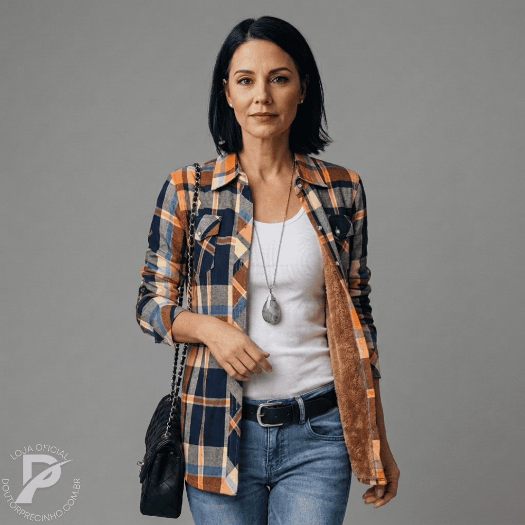 Blusa Forrada de Lã para Inverno - Ana
