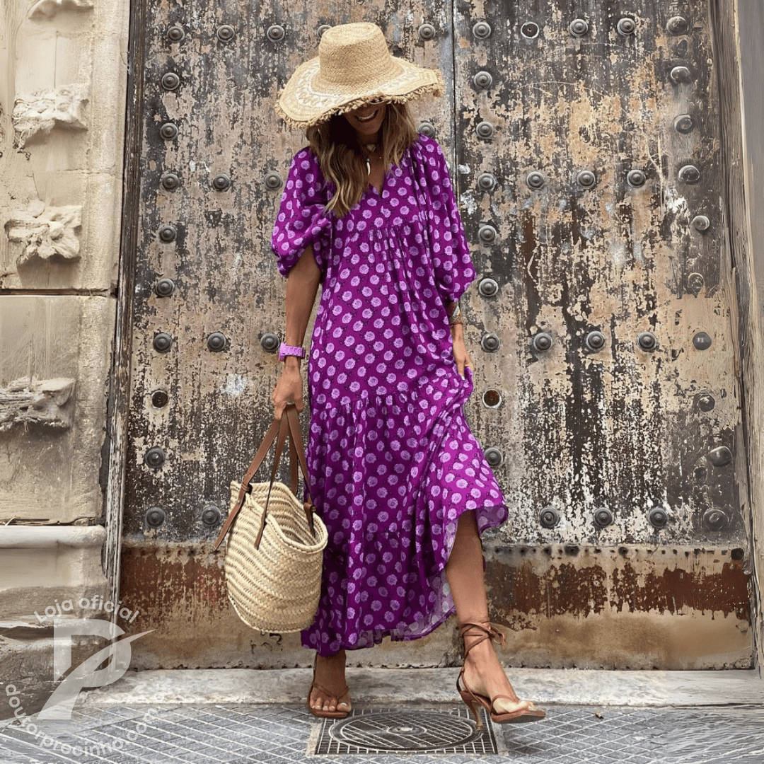 Vestido Anadia - Modelagem Soltinha