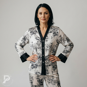 Pijama de luxo conjunto - Toque de seda
