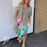 Vestido Maréa - Estampado Tropical Leve e Confortável