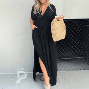 Vestido Longo Angelina – Sofisticação e Leveza Para Todas as Ocasiões