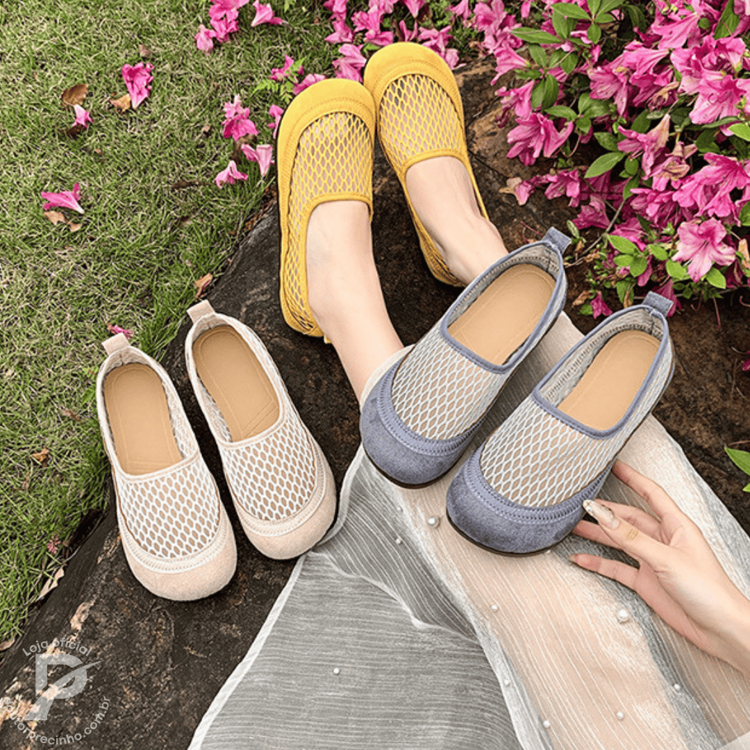 Sapatilha Térine - Textura leve e arejada