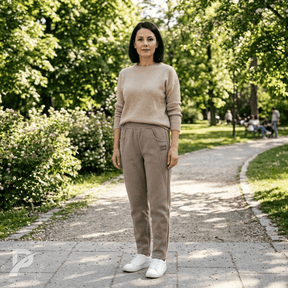 Calça forrada em lã para outono/inverno - Mara