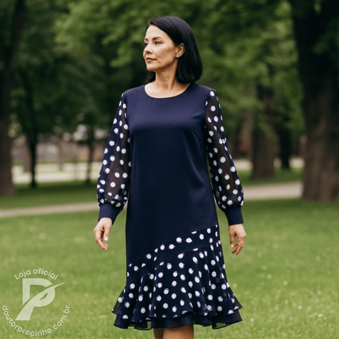 Vestido Marisse – Elegância Clássica com Detalhes que Encantam