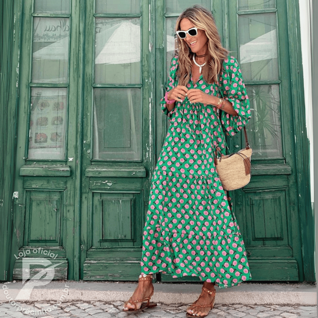 Vestido Anadia - Modelagem Soltinha