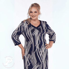 Vestido Vivara – Estampa Sofisticada e Caimento Elegante