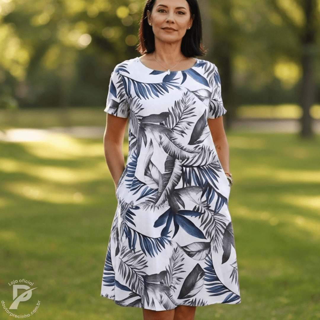 Vestido Azelinne - Elegância que flui com naturalidade