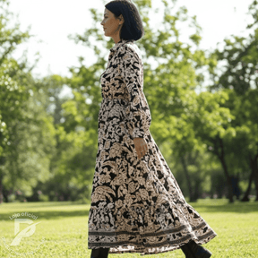 Vestido Elunara – Elegância Clássica com Toque Boho