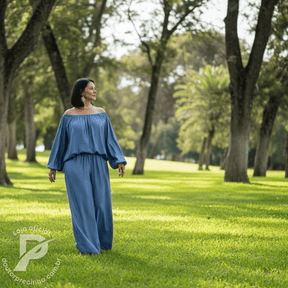 Conjunto Elara - Ombro a Ombro com Calça Pantalona