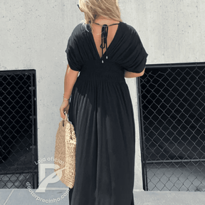 Vestido Longo Angelina – Sofisticação e Leveza Para Todas as Ocasiões