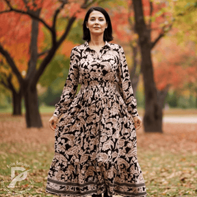 Vestido Elunara – Elegância Clássica com Toque Boho