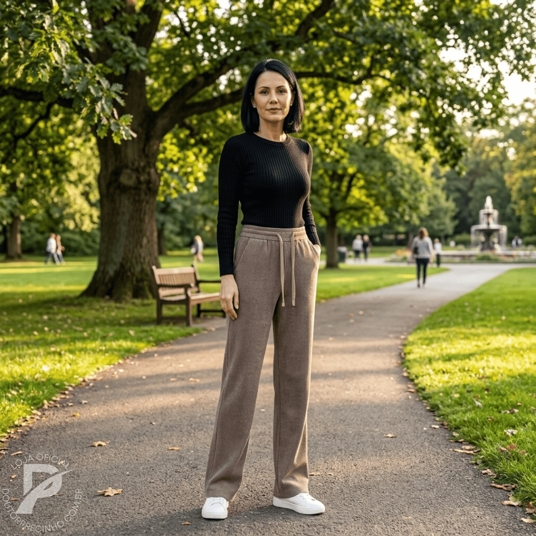 Calça forrada em lã - Poly