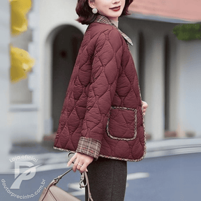 Casaco Feminino Forrado Belinda – Sofisticação e Conforto Para o Inverno