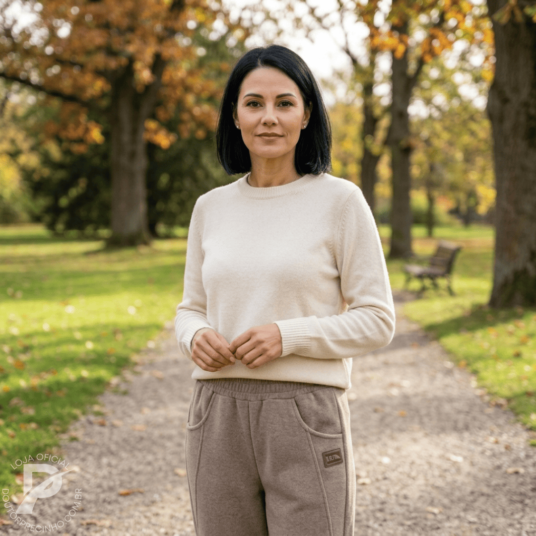 Calça forrada em lã para outono/inverno - Mara