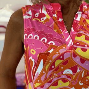 Vestido Nalira - Estampado Tropical