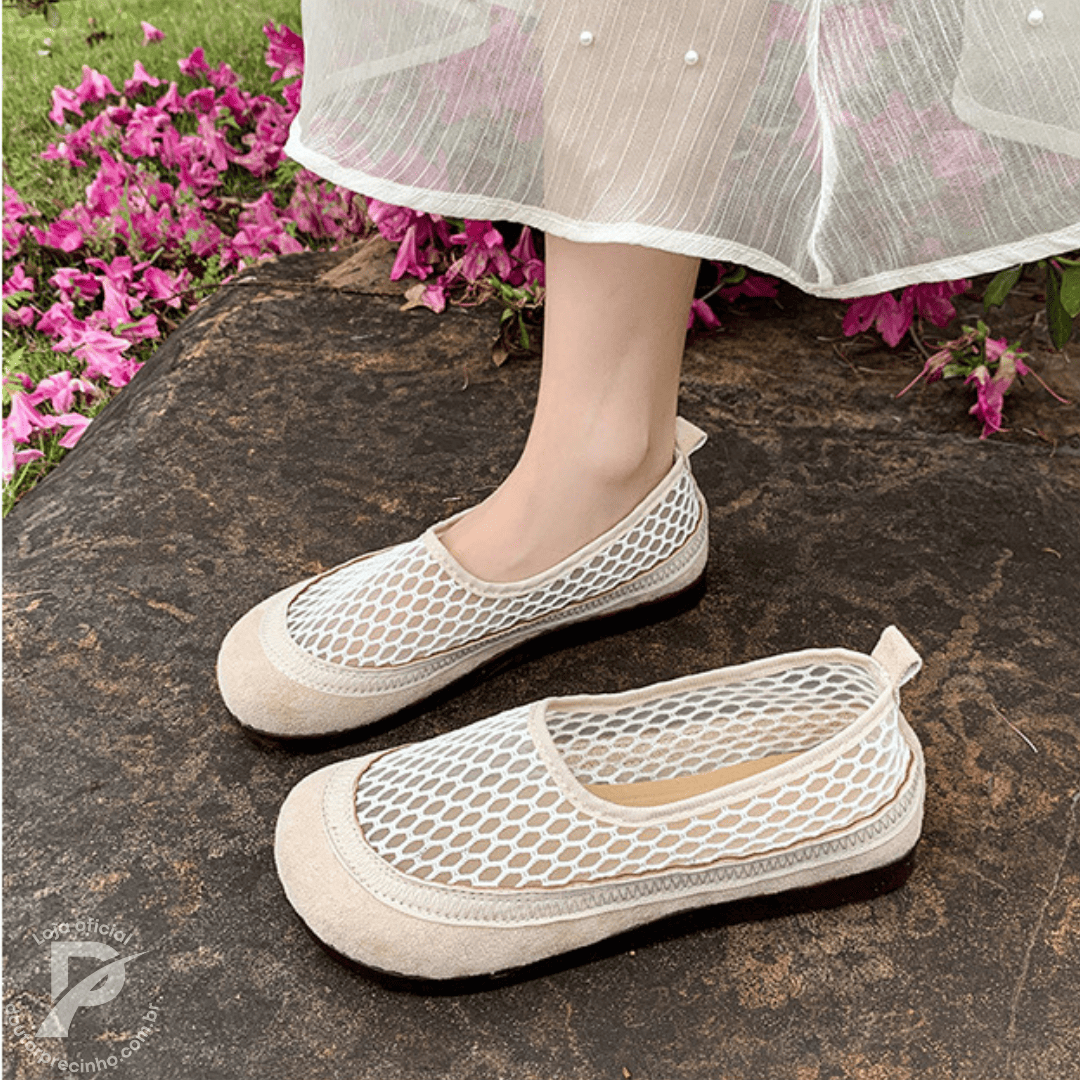 Sapatilha Térine - Textura leve e arejada