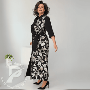 Vestido Bárbara – Elegância Clássica com um Toque Moderno