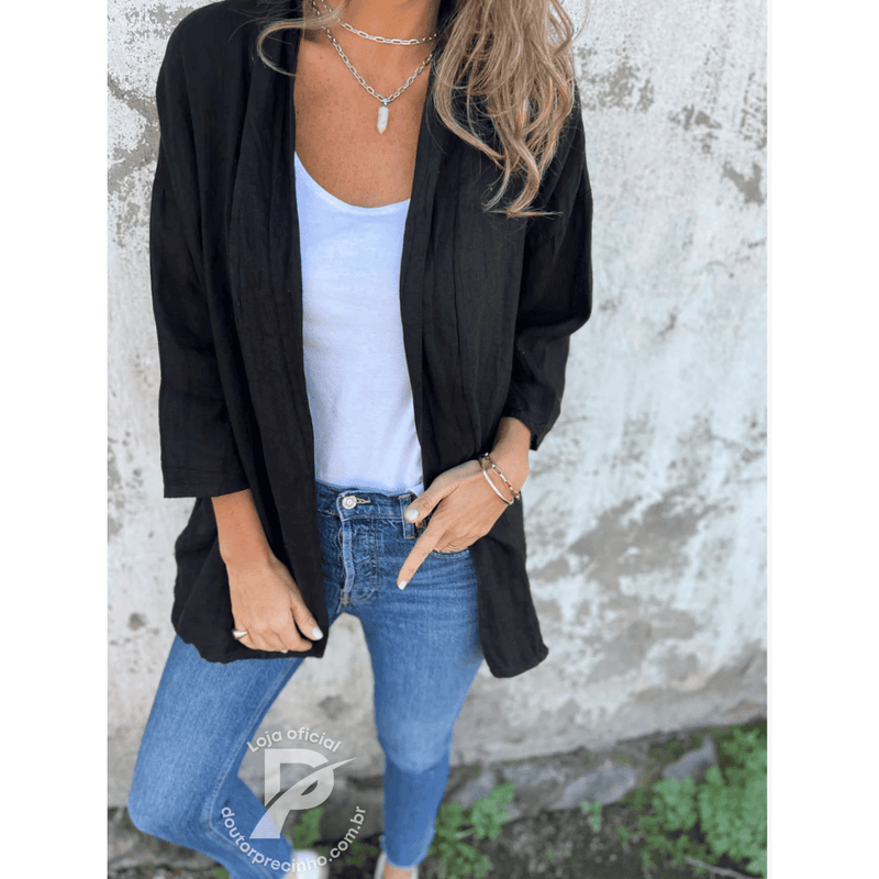 Kimono Feminino Capri - Elegância Minimalista