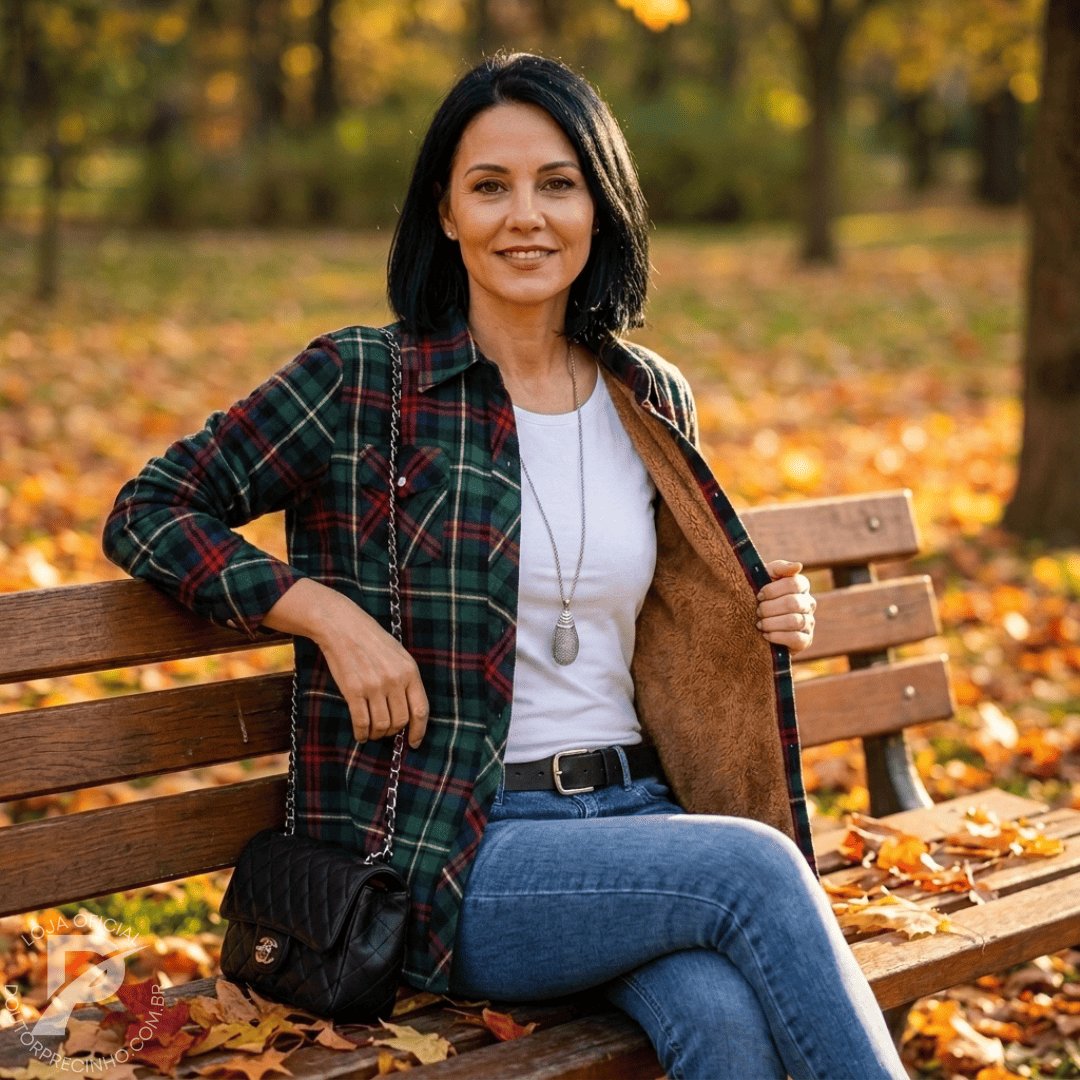 Blusa Forrada de Lã para Inverno - Ana
