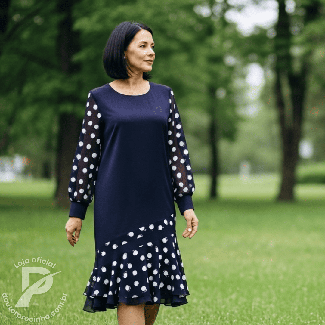 Vestido Marisse – Elegância Clássica com Detalhes que Encantam