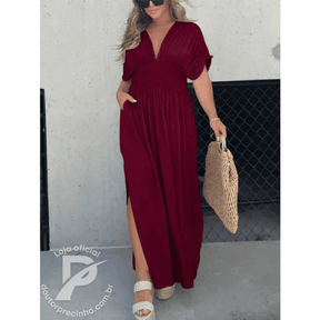 Vestido Longo Angelina – Sofisticação e Leveza Para Todas as Ocasiões