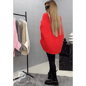 Chiara - Suéter Oversized em Tricô com Caimento Leve e Elegante