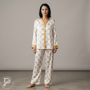 Pijama de luxo conjunto - Toque de seda