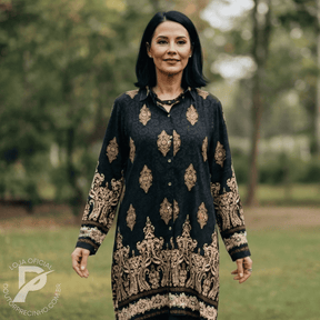 Vestido Azzara - Contraste sofisticado