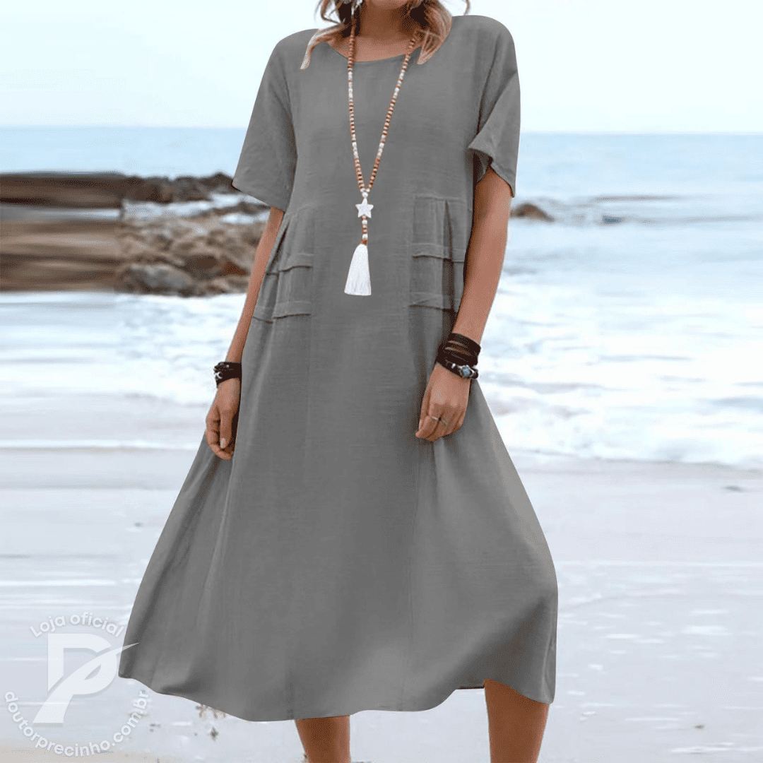 Vestido Thalira - Soltinho e Tecido Leve