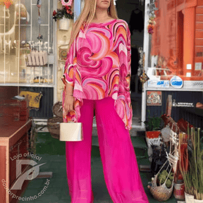 Conjunto Amália - Elegância e Estilo Colorido