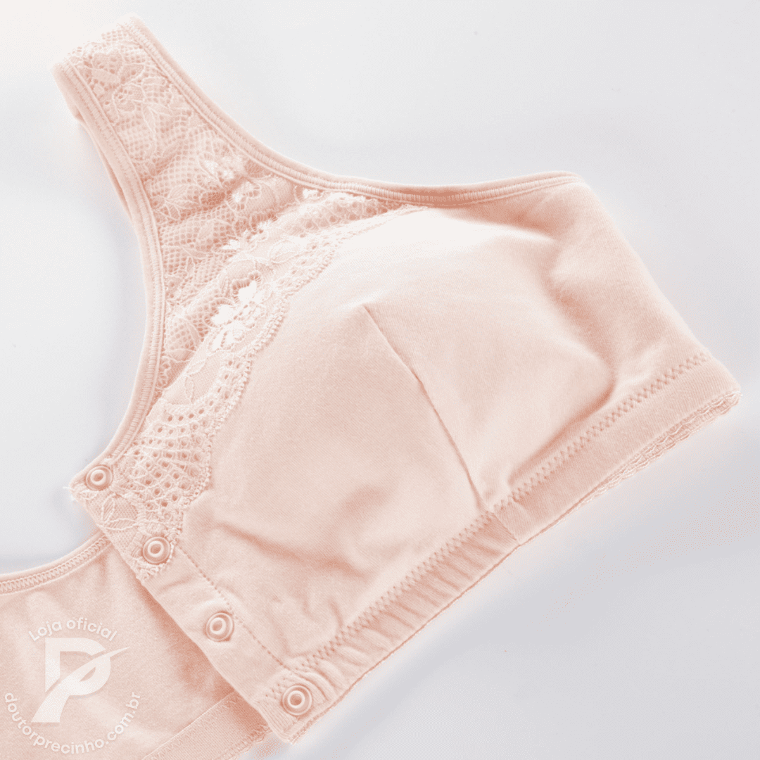 [Kit 2 peças] Sutiã Nalina - Botões Frontais e Renda Delicada