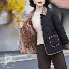Casaco Feminino Forrado Belinda – Sofisticação e Conforto Para o Inverno