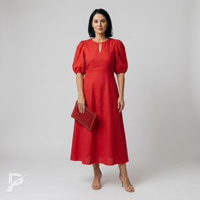 Vestido Romina – Elegância Atemporal com um Toque Moderno