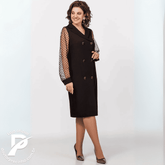 Vestido Novara – Mangas Transparentes