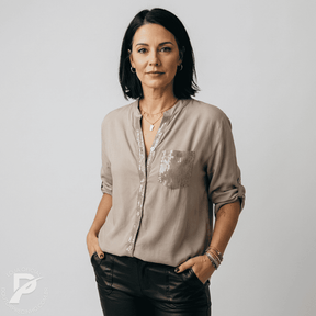 Camisa Olívia - Brilho Delicado com Elegância