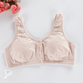 [Kit 2 peças] Sutiã Nalina - Botões Frontais e Renda Delicada
