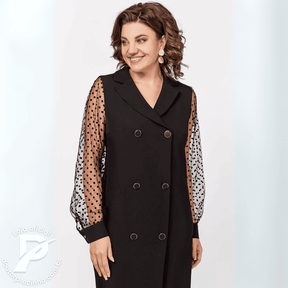 Vestido Novara – Mangas Transparentes