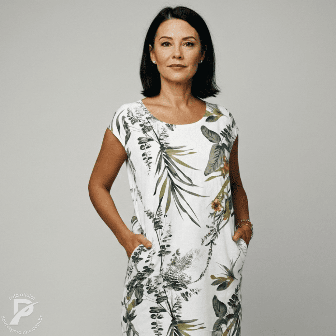 Vestido Azelinne - Elegância que flui com naturalidade