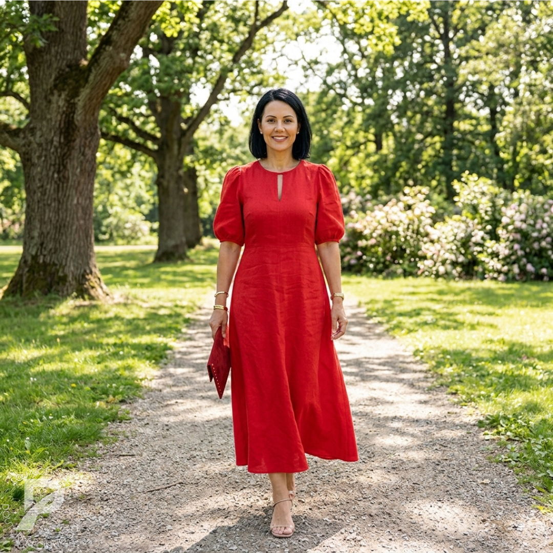 Vestido Romina – Elegância Atemporal com um Toque Moderno