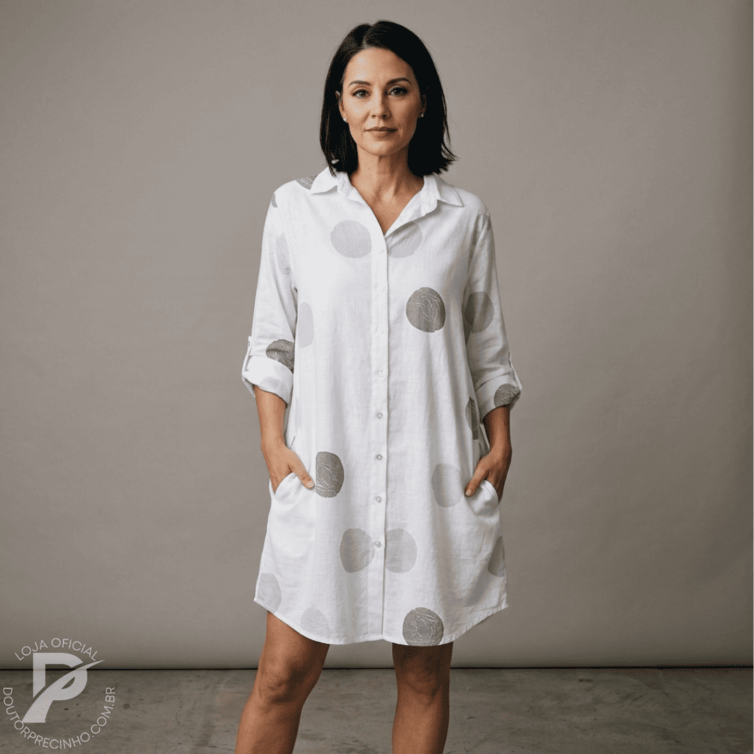 Vestido Camisa Luíza - Conforto e Estilo Casual