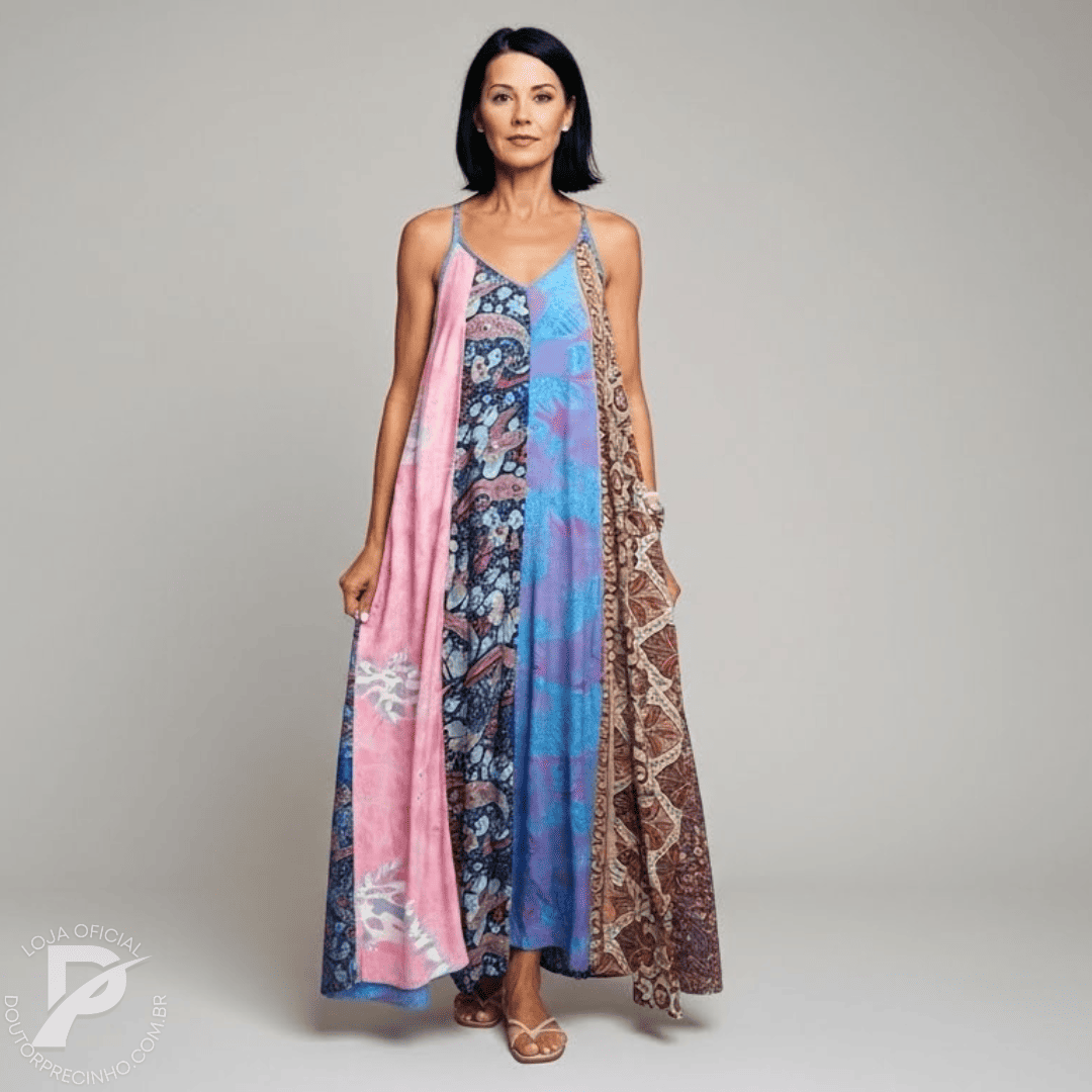 Vestido Longo Matera - Leveza E Elegância Para Qualquer Ocasião