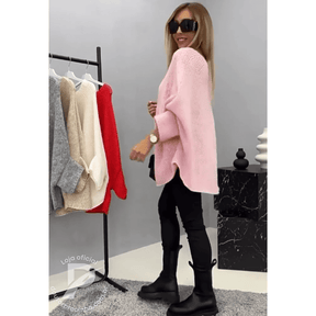 Chiara - Suéter Oversized em Tricô com Caimento Leve e Elegante