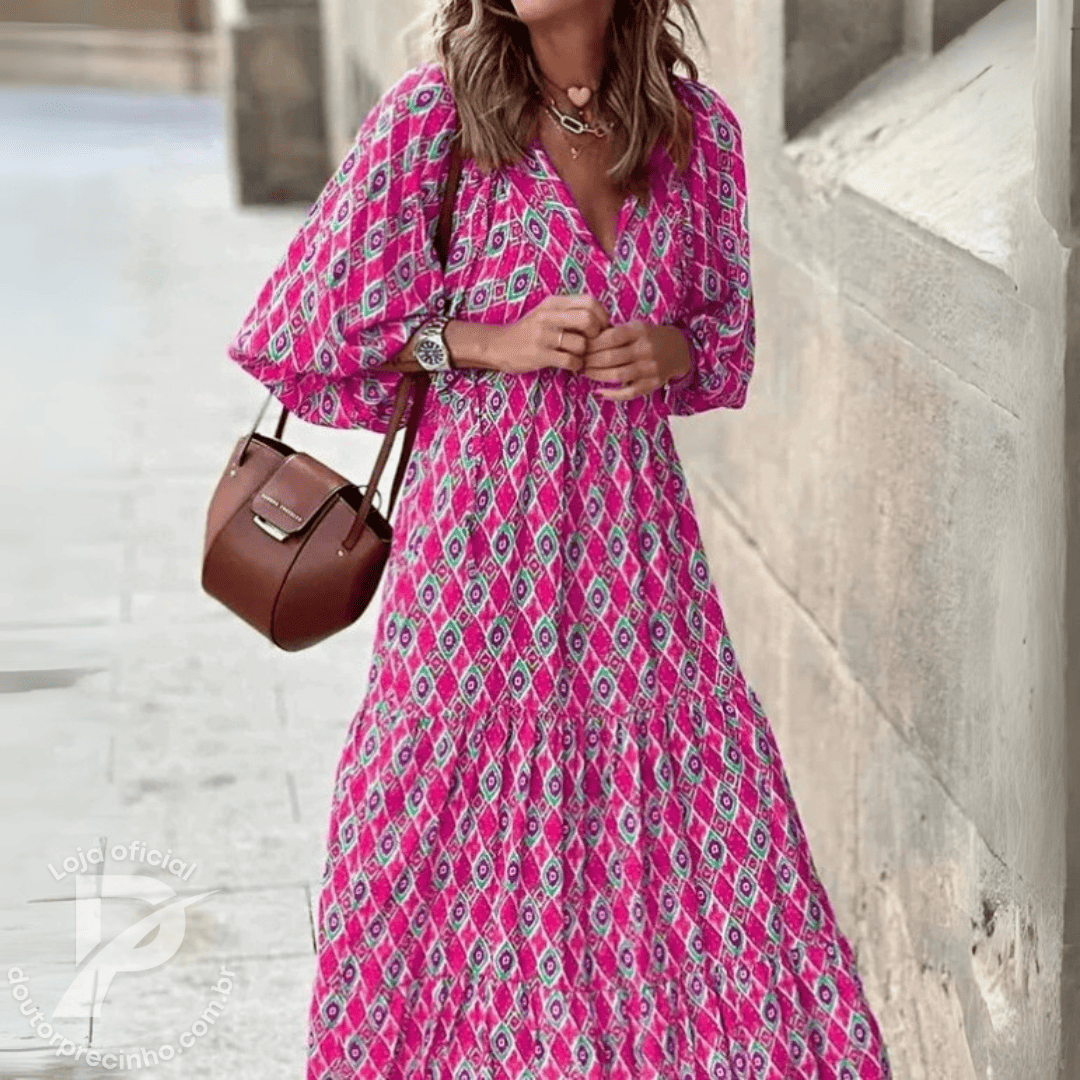 Vestido Anadia - Modelagem Soltinha