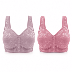 [Kit 2 peças] Sutiã Elisa - Sustentação Fecho Frontal