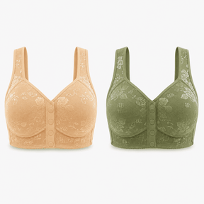 [Kit 2 peças] Sutiã Elisa - Sustentação Fecho Frontal