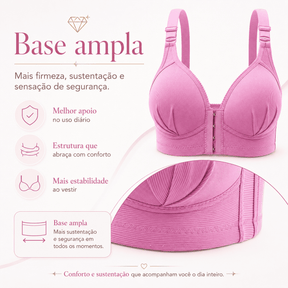 Sutiã Safira - Fecho frontal e alças reguláveis