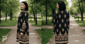 Vestido Azzara - Contraste sofisticado
