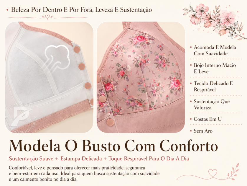 [Kit 2 peças] Sutiã Nivelle - Delicadeza que Acolhe