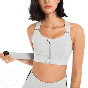 Top Aveline Fitness com Sustentação Reforçada e Fecho Frontal