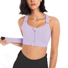 Top Aveline Fitness com Sustentação Reforçada e Fecho Frontal